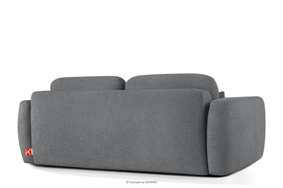 ELOSA Dreisitzer-Sofa im japanischen Stil mit Bouclé-Stoff in Dunkelgrau dunkelgrau - Foto 5
