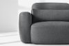 ELOSA Dreisitzer-Sofa im japanischen Stil mit Bouclé-Stoff in Dunkelgrau dunkelgrau - Foto 7