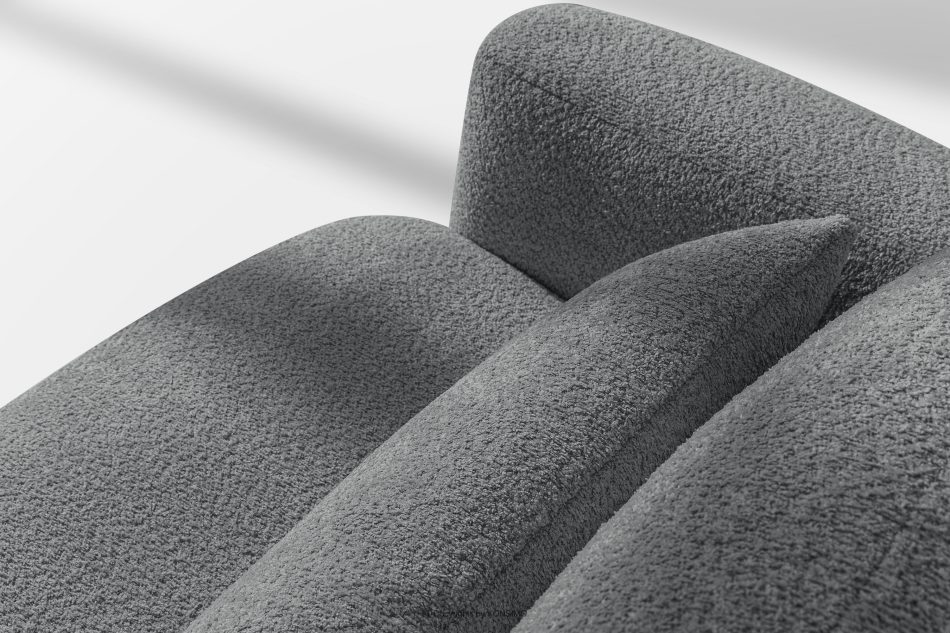ELOSA Dreisitzer-Sofa im japanischen Stil mit Bouclé-Stoff in Dunkelgrau dunkelgrau - Foto 11
