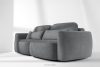 ELOSA Dreisitzer-Sofa im japanischen Stil mit Bouclé-Stoff in Dunkelgrau dunkelgrau - Foto 20