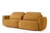 ELOSA Dreisitzer-Sofa im japanischen Stil aus honigfarbenem Bouclé-Stoff honigfarben - Foto 3