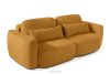 ELOSA Dreisitzer-Sofa im japanischen Stil aus honigfarbenem Bouclé-Stoff honigfarben - Foto 4