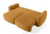 ELOSA Dreisitzer-Sofa im japanischen Stil aus honigfarbenem Bouclé-Stoff honigfarben - Foto 5