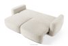 ELOSA Sofa 3 Japandi aus weißem Bouclé-Stoff weiß - Foto 5