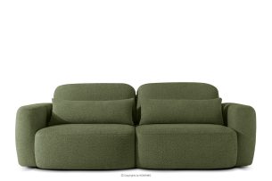 ELOSA, https://konsimo.de/kollektion/elosa/ Dreisitzer-Sofa im japanischen Stil mit Bouclé-Stoff in Olivgrün olivgrün - Foto