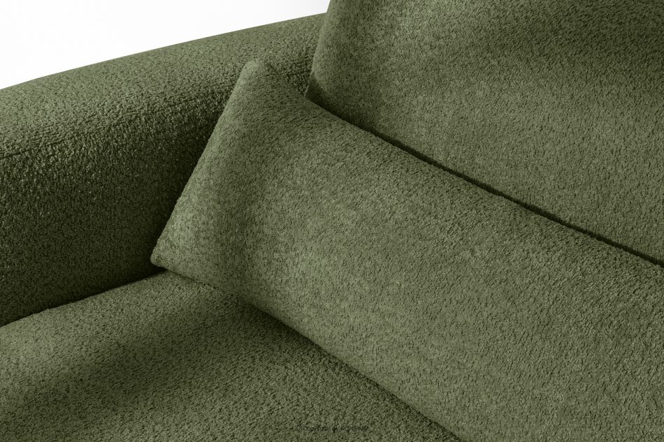 ELOSA Dreisitzer-Sofa im japanischen Stil mit Bouclé-Stoff in Olivgrün olivgrün - Foto 8