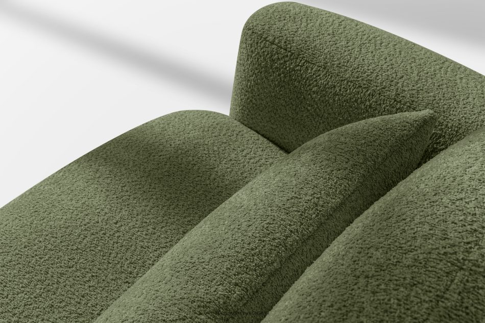 ELOSA Dreisitzer-Sofa im japanischen Stil mit Bouclé-Stoff in Olivgrün olivgrün - Foto 11