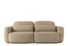 Sofa 3 Japandi aus beigem Bouclé-Stoff