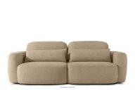 Sofa 3 Japandi aus beigem Bouclé-Stoff