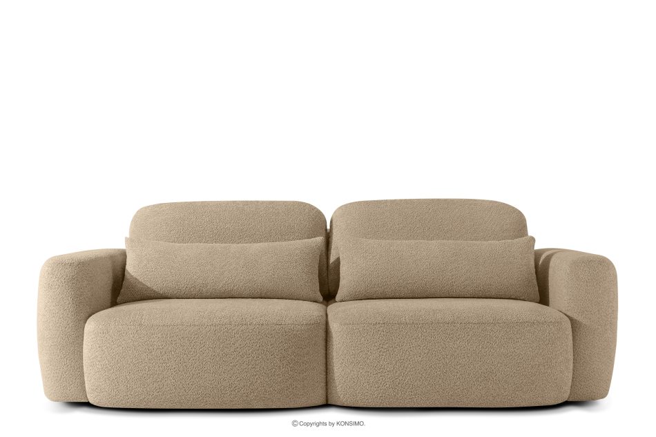 ELOSA Sofa 3 Japandi aus beigem Bouclé-Stoff beige - Foto 0
