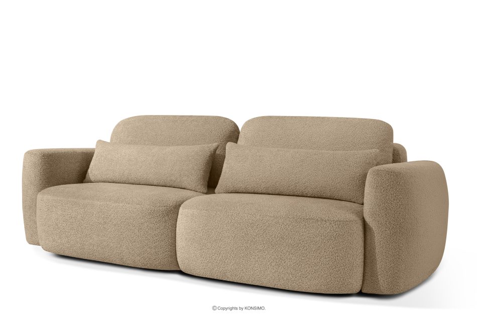 ELOSA Sofa 3 Japandi aus beigem Bouclé-Stoff beige - Foto 2