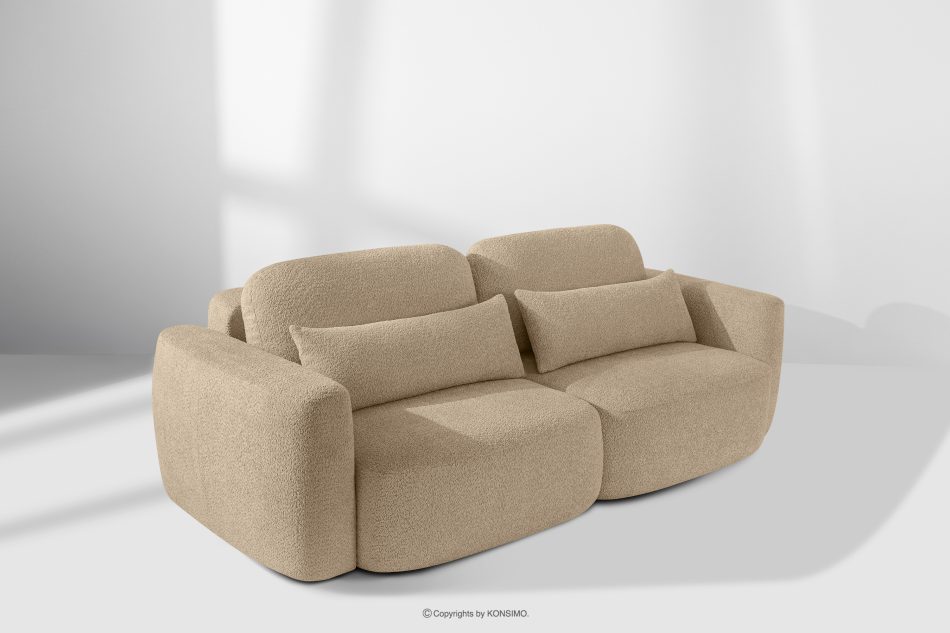 ELOSA Sofa 3 Japandi aus beigem Bouclé-Stoff beige - Foto 20