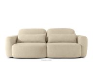Sofa 3 Japandi aus hellbeigem Bouclé-Stoff
