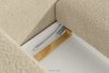 ELOSA Sofa 3 Japandi aus hellbeigem Bouclé-Stoff hellbeige - Foto 14