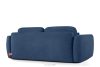 ELOSA Dreisitzer-Sofa im japanischen Stil mit Bouclé-Stoff in Marineblau dunkelblau - Foto 6