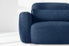 ELOSA Dreisitzer-Sofa im japanischen Stil mit Bouclé-Stoff in Marineblau dunkelblau - Foto 7