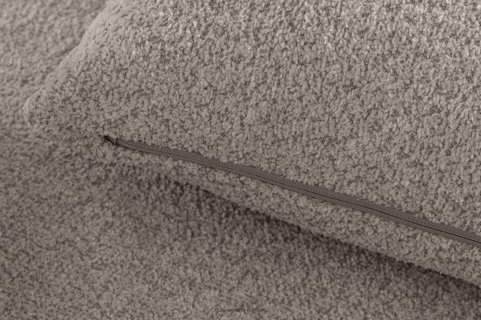 ELOSA Japandi-Ecksofa aus Bouclé-Stoff, rechts, grau grau - Foto 10