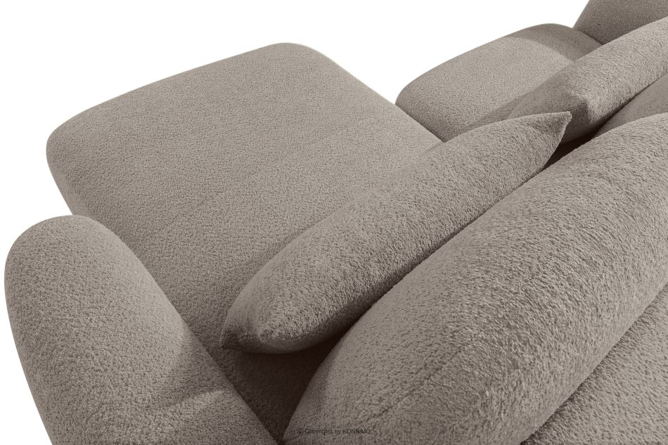 ELOSA Japandi-Ecksofa aus Bouclé-Stoff, rechts, grau grau - Foto 11