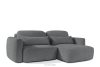 ELOSA Ecksofa im japanischen Stil mit Bouclé-Stoff, rechts, dunkelgrau dunkelgrau - Foto 4