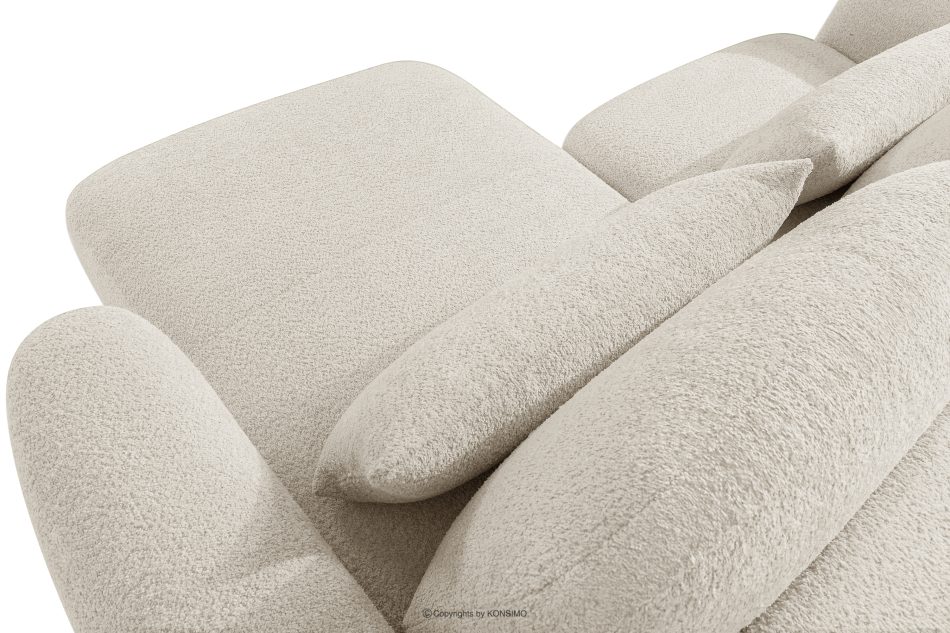 ELOSA Japandi-Ecksofa aus Bouclé-Stoff, rechts, weiß weiß - Foto 11