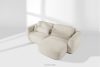 ELOSA Japandi-Ecksofa aus Bouclé-Stoff, rechts, weiß weiß - Foto 20
