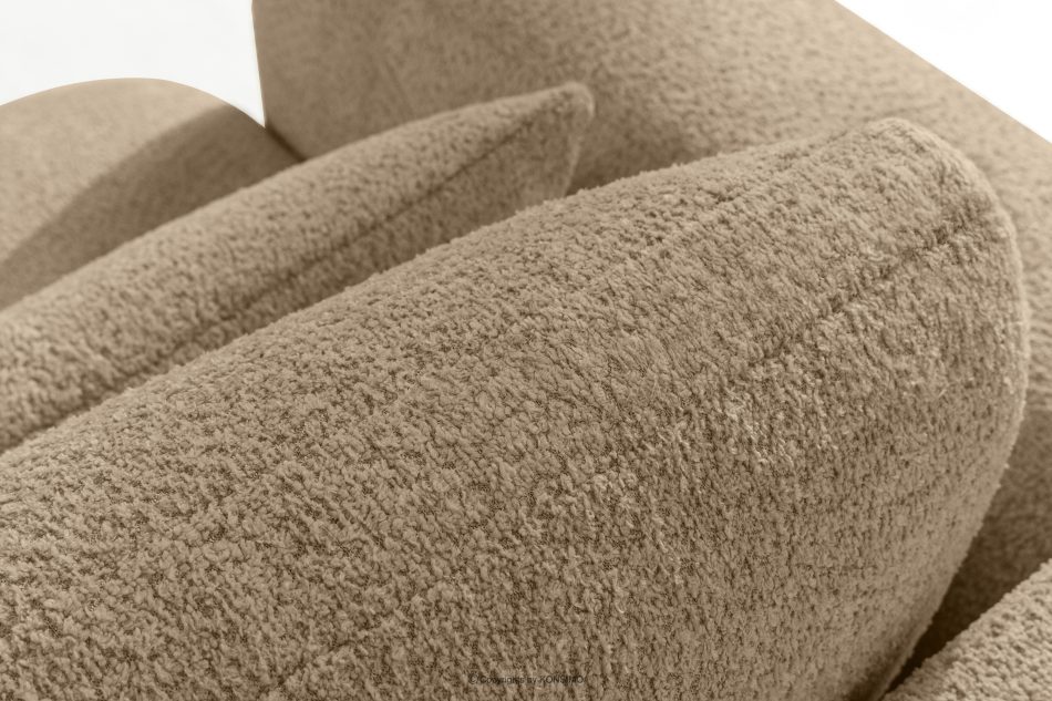 ELOSA Japandi-Ecksofa aus Bouclé-Stoff, rechts, beige beige - Foto 9