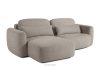 ELOSA Japandi-Ecksofa aus Bouclé-Stoff, links, grau grau - Foto 3