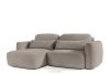 ELOSA Japandi-Ecksofa aus Bouclé-Stoff, links, grau grau - Foto 4