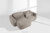 ELOSA Japandi-Ecksofa aus Bouclé-Stoff, links, grau grau - Foto 20