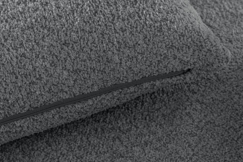 ELOSA Ecksofa im japanischen Stil mit Bouclé-Stoff links dunkelgrau dunkelgrau - Foto 10