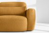 ELOSA Ecksofa im japanischen Stil aus Bouclé-Stoff, links, honigfarben honigfarben - Foto 7