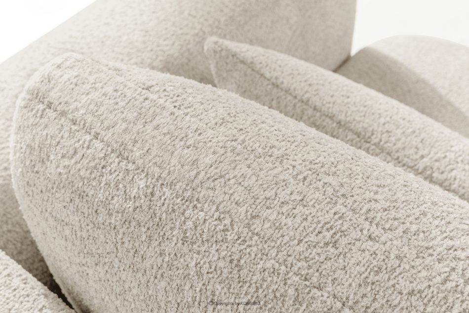 ELOSA Japandi-Ecksofa aus Bouclé-Stoff, links, weiß weiß - Foto 9