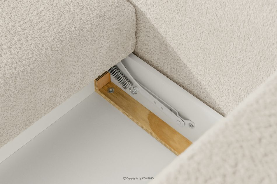 ELOSA Japandi-Ecksofa aus Bouclé-Stoff, links, weiß weiß - Foto 13