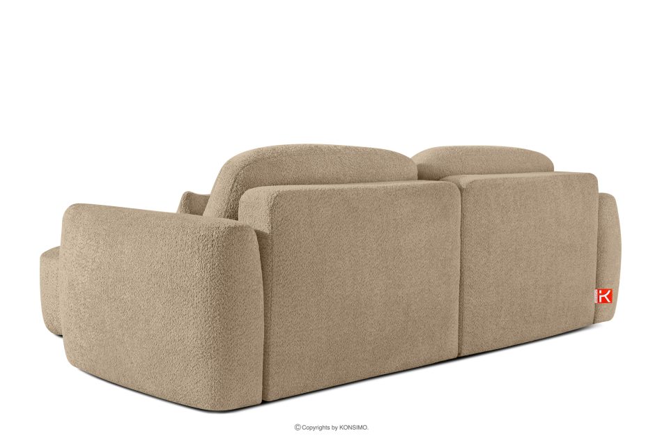 ELOSA Japandi-Ecksofa aus Bouclé-Stoff, links, beige beige - Foto 5