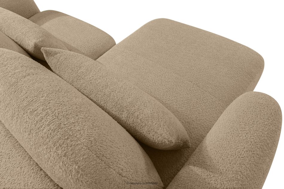 ELOSA Japandi-Ecksofa aus Bouclé-Stoff, links, beige beige - Foto 11