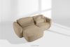 ELOSA Japandi-Ecksofa aus Bouclé-Stoff, links, beige beige - Foto 20