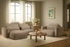 ELOSA Japandi-Ecksofa aus Bouclé-Stoff, links, beige beige - Foto 22
