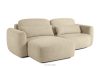 ELOSA Japandi-Ecksofa aus Bouclé-Stoff, links, hellbeige hellbeige - Foto 3