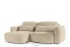 ELOSA Japandi-Ecksofa aus Bouclé-Stoff, links, hellbeige hellbeige - Foto 4