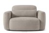ELOSA Sofa und Sessel im Japandi-Stil aus grauem Bouclé-Stoff grau - Foto 17