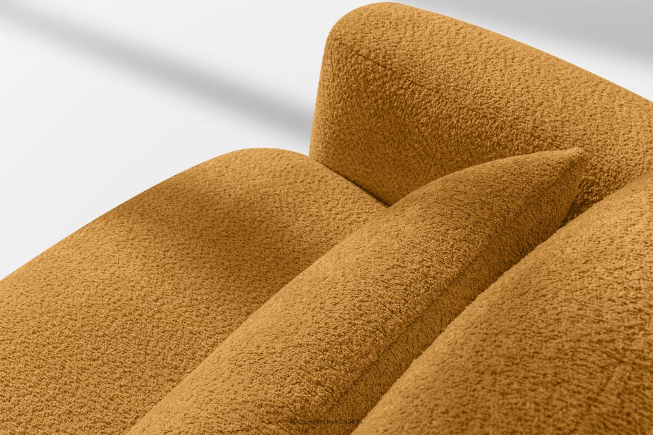 ELOSA Sofa und Sessel im japanischen Stil aus honigfarbenem Bouclé-Stoff honigfarben - Foto 12