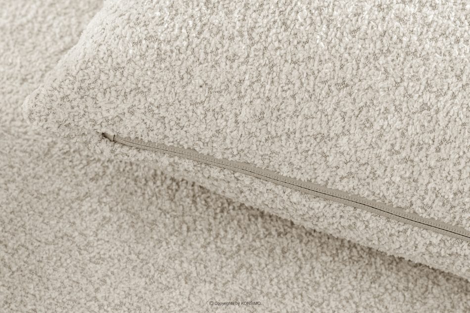 ELOSA Sofa und Sessel im Japandi-Stil aus weißem Bouclé-Stoff weiß - Foto 11