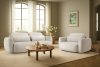 ELOSA Sofa und Sessel im Japandi-Stil aus weißem Bouclé-Stoff weiß - Foto 30