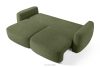 ELOSA Sofa und Sessel im japanischen Stil aus olivgrünem Bouclé-Stoff oliv - Foto 6