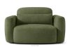 ELOSA Sofa und Sessel im japanischen Stil aus olivgrünem Bouclé-Stoff oliv - Foto 17