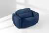 ELOSA Sofa und Sessel im japanischen Stil aus dunkelblauem Bouclé-Stoff dunkelblau - Foto 25