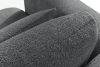 ELOSA Rechte Ecksofa und Sessel im Japandi-Stil Bouclé dunkelgrau dunkelgrau - Foto 11