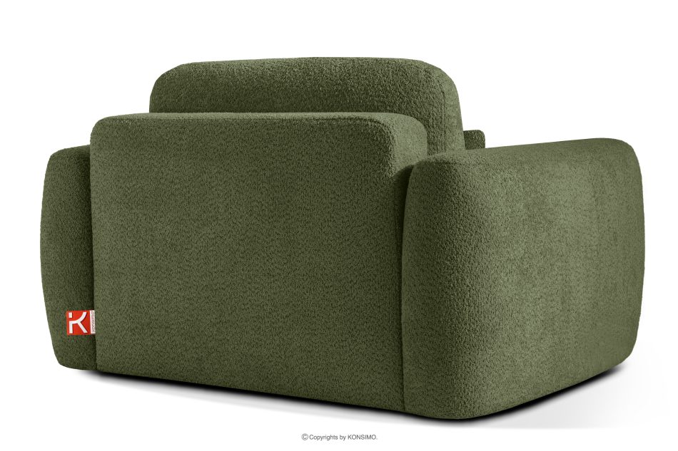 ELOSA Rechte Ecksofa und Sessel im Japandi-Stil Bouclé olivgrün olivgrün - Foto 19