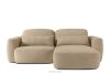 ELOSA Rechte Ecksofa und Sessel im Japandi-Stil Bouclé beige beige - Foto 3