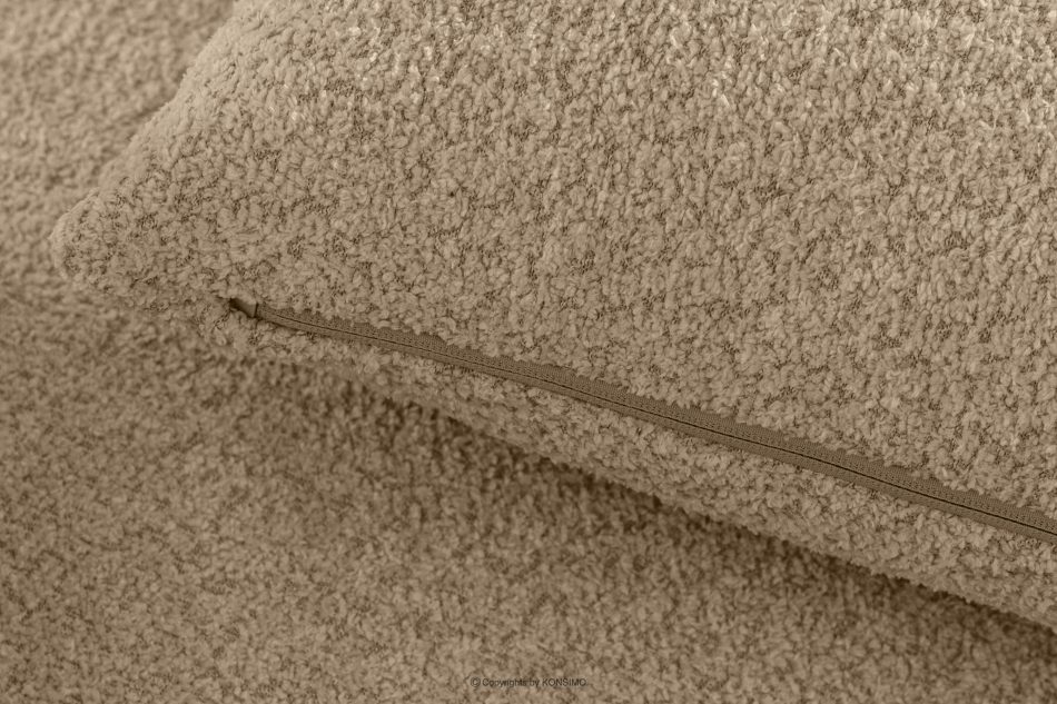 ELOSA Rechte Ecksofa und Sessel im Japandi-Stil Bouclé beige beige - Foto 11